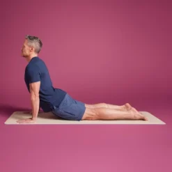 Yoga Mat - Cream(5mm) - All In Motion™: High Tack Grip, Solid PVC