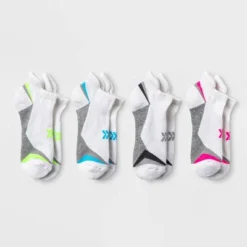 Women's Active Sole Cushioned 4pk No Show With Heel Tab Athletic Socks - All In Motion™ 4-10 -All In Motion GUEST 01c8b7c8 d344 4659 ae43 67009fe96585