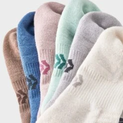 Women's Striped Cushioned 6pk Athletic No Show Socks - All In Motion™ 4-10 -All In Motion GUEST 0625c585 3a00 42d8 9c70 bde4cb4e561c