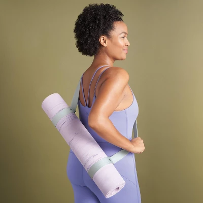 Yoga Mat Sling - All In Motion™: Gray Strap, Recycled Polyester 4 Yoga Mat Sling - All In Motion™: Gray Strap, Recycled Polyester - Image 2