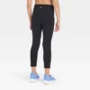 Girls' Pocket Cropped Leggings - All In Motion™ Black