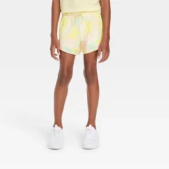 Girls' Double Layered Run Shorts - All In Motion™ -All In Motion GUEST 22613733 b283 4608 a519 a9474f1f8f1e