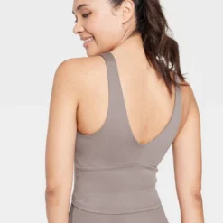 Women's Light Support V-Neck Cropped Sports Bra - All In Motion™ -All In Motion GUEST 2739a54e e3e3 406f aac4 5732bac20e58