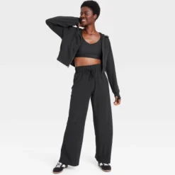 Women's Active Light High-Rise Wide Leg Pants - All In Motion™ -All In Motion GUEST 2782540b 8430 4be6 aba2 8337f1a17601