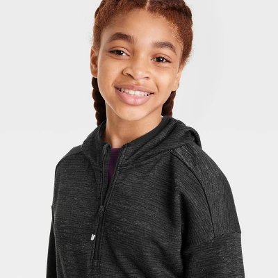 Girls' Shine Striped Hoodie - All In Motion™ 4 Girls' Shine Striped Hoodie - All In Motion™ - Image 2