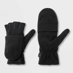 Men's Flip Top Fleece Gloves - All In Motion™ Black 7 Men's Flip Top Fleece Gloves - All In Motion™ Black -All In Motion GUEST 297a65e5 af1e 46ed 8741 7cf98d5d71d0