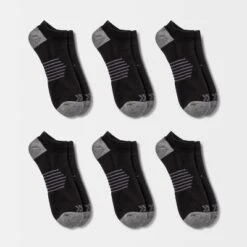 Men's Striped Arch No Show Socks 6pk - All In Motion™ -All In Motion GUEST 2aea1b92 8113 4518 b23e 6e2cb52ef20e