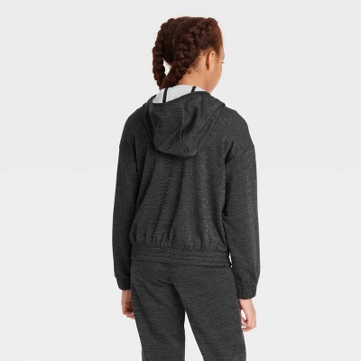 Girls' Shine Striped Hoodie - All In Motion™ 3 Girls' Shine Striped Hoodie - All In Motion™