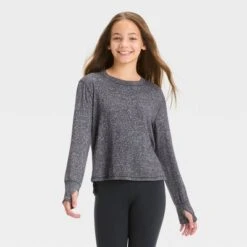 Girls' Cozy Pullover - All In Motion™ -All In Motion GUEST 2b69a412 6be6 45c0 a910 3dca09b946ed