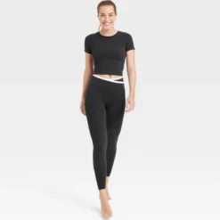 Women's Everyday Soft Cropped Short Sleeve T-Shirt - All In Motion™ -All In Motion GUEST 2da5fca2 38d7 4cba a077 4875b4128867