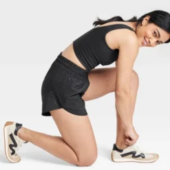 Women's Woven Mid-Rise Run Shorts 3" - All In Motion™ -All In Motion GUEST 2e5fed16 3e14 4b0c b5c4 029b38b44bcc