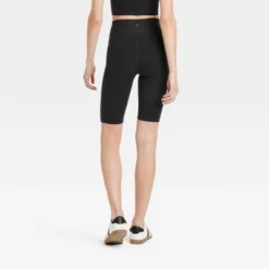 Women’s Dynamic Flex High-Rise Bike Shorts 10" - All In Motion™ Black