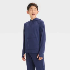 Boys' Soft Stretch Hooded Sweatshirt - All In Motion™ -All In Motion GUEST 339b812e 9196 4878 a94b 260f6f3762b7