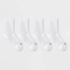 Women's Cushioned Active 4pk Athletic Mid Crew Socks - All In Motion™ 4-10 -All In Motion GUEST 34f89880 33b9 47c6 a1cf 49d64427a40a