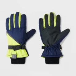 Boys' Onyx Ski Solid Gloves - All In Motion™ Black -All In Motion GUEST 35c21f22 e5f0 4588 b59f 769f67d15f94