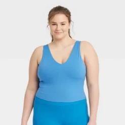 Women's Light Support V-Neck Cropped Sports Bra - All In Motion™ -All In Motion GUEST 37e9f09e 055e 45f9 989c 28aab4be4f32