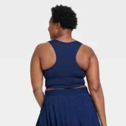 Women's Medium Support Brushed Sculpt Muscle Cropped Sports Bra - All In Motion™ -All In Motion GUEST 3a26cb35 a793 4f47 af53 79c670b2d4eb