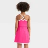 Girls' Knit Contrast Trim Dress - All In Motion™ -All In Motion GUEST 3aa99b6e c502 4790 b6b7 6ee1e745b5ed