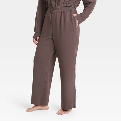 Women's Waffle Wide Leg Pants - All In Motion™ 4 Women's Waffle Wide Leg Pants - All In Motion™ - Image 2