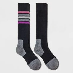 Women's 2pk Heavyweight Cushioned Striped Knee High Socks - All In Motion™ 4-10 -All In Motion GUEST 46284da6 a10e 4a78 b275 ee60a74f1d71