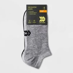 Women's Extended Size Lightweight Active Mesh 6+1 Bonus Pack No Show Athletic Socks - All In Motion™ 8-12