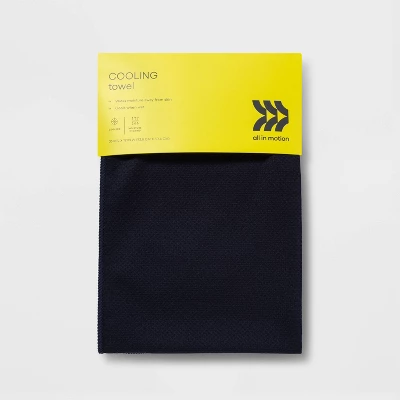 Cooling Towel Navy Blue - All In Motion™: Sports & Exercise, Yoga, Polyester 4 Cooling Towel Navy Blue - All In Motion™: Sports & Exercise, Yoga, Polyester - Image 2