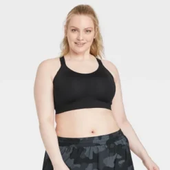 Women's High Support Embossed Racerback Run Sports Bra - All In Motion™ -All In Motion GUEST 5267333d 65d5 45ef 9d3c 282eea4eb79a