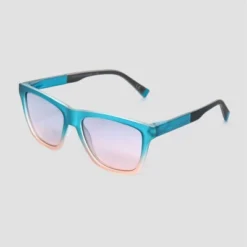 Women's Surfer Shade Sunglasses With Gradient Lenses - All In Motion™ Blue