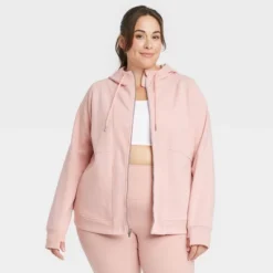 Women's Full Zip Fleece Hoodie - All In Motion™ -All In Motion GUEST 5a7c5633 a0f6 4b68 821d ba78f244882d