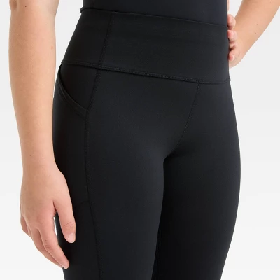 Girls' Cozy Pocket Leggings - All In Motion™ 4 Girls' Cozy Pocket Leggings - All In Motion™ - Image 2