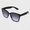 Women's Matte Plastic Square Sunglasses With Smoke Gradient Lenses - All In Motion™ Black -All In Motion GUEST 61d0a316 0942 4e61 a847 f50a6f9856fd