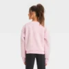 Girls' Faux Fleece Shearling Pullover - All In Motion™ -All In Motion GUEST 658100c9 bc0f 49c7 b3fa cb614e73be47