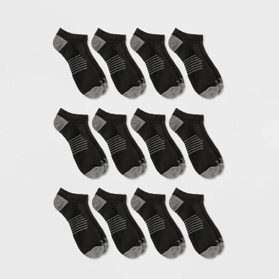 Men's No Show Striped Athletic Socks 12pk - All In Motion™ 6-12 5 Men's No Show Striped Athletic Socks 12pk - All In Motion™ 6-12 - Image 3