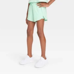 Girls' Double Layered Run Shorts - All In Motion™ -All In Motion GUEST 69c7c0f0 b408 4cec b6fa 53ef076ccb5c
