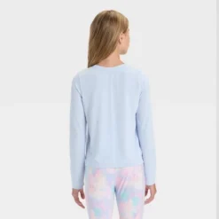 Girls' Seamless Long Sleeve Round Neck T-Shirt - All In Motion™