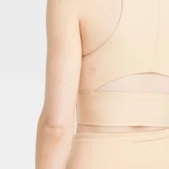 Women's Light Support Brushed Sculpt High-Neck Sports Bra - All In Motion™ 9 Women's Light Support Brushed Sculpt High-Neck Sports Bra - All In Motion™ -All In Motion GUEST 6bd9221a 2d4e 4d13 b5ae 8435ed90d8b7