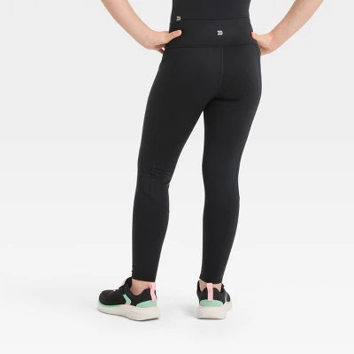 Girls' Cozy Pocket Leggings - All In Motion™ 3 Girls' Cozy Pocket Leggings - All In Motion™