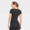 Women's Everyday Soft Cropped Short Sleeve T-Shirt - All In Motion™