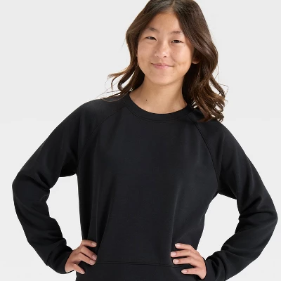 Girls' Airy Sleek Pullover Sweatshirt - All In Motion™ 4 Girls' Airy Sleek Pullover Sweatshirt - All In Motion™ - Image 2