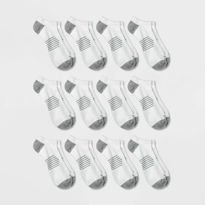 Men's No Show Striped Athletic Socks 12pk - All In Motion™ 6-12 6 Men's No Show Striped Athletic Socks 12pk - All In Motion™ 6-12 - Image 4