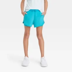 Girls' Double Layered Run Shorts - All In Motion™ -All In Motion GUEST 79ba0388 0a86 4ebd a302 bd278242bc06