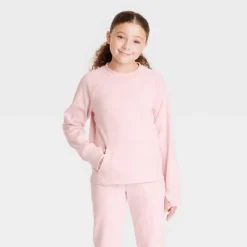 Girls' Ponte Crew Sweatshirt - All In Motion™ -All In Motion GUEST 7b893875 453f 482a 9225 7498fb1f07d2