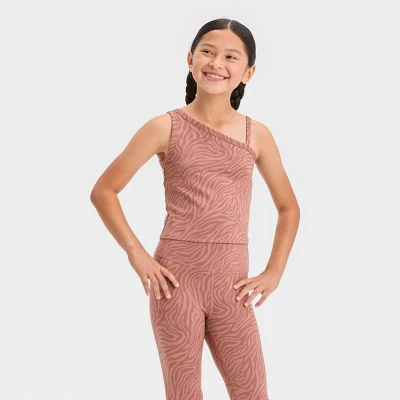 Girls' Asymmetrical Cropped Tank Top - All In Motion™ 6 Girls' Asymmetrical Cropped Tank Top - All In Motion™ - Image 4