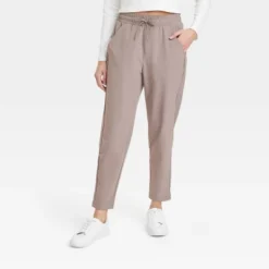 Women's Stretch Woven Taper Pants - All In Motion™ -All In Motion GUEST 82f2edd1 5d04 4487 b488 d438252c08a1