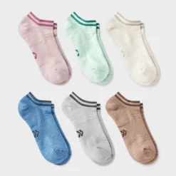 Women's Striped Cushioned 6pk Athletic No Show Socks - All In Motion™ 4-10 -All In Motion GUEST 90d63247 d94c 4220 bd5a e749c547f110