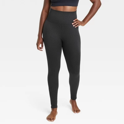 Women's Ultra High-Rise Seamless Waffle Leggings 26" - All In Motion™ 4 Women's Ultra High-Rise Seamless Waffle Leggings 26" - All In Motion™ - Image 2