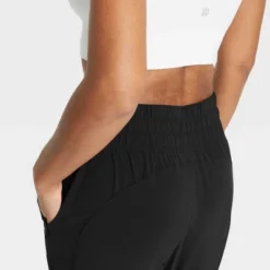 Women's Tapered Stretch Woven Mid-Rise Pants - All In Motion™ -All In Motion GUEST 92783121 e4b1 4c2f 8f35 db9b141d1054