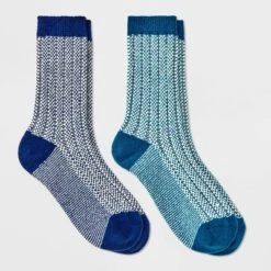 Women's 2pk Lightweight Super Soft Ribbed Checker Crew Socks - All In Motion™ 4-10 -All In Motion GUEST 9a41185e 71a1 4084 becd 113262dec9da
