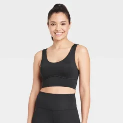 Women's Light Support Brushed Sculpt Bold Stitch Sports Bra - All In Motion™ -All In Motion GUEST 9e00e048 0969 431f b2df ed859a6491d8