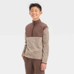 Boys' Fleece ¼ Zip Sweater - All In Motion™ 11 Boys' Fleece ¼ Zip Sweater - All In Motion™ -All In Motion GUEST a641a1f5 bc8e 4bf0 81cf 3197af578cb9